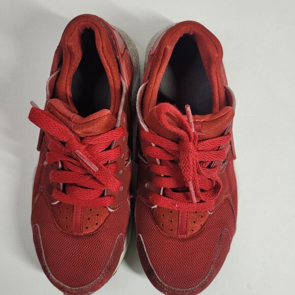 Nike Huarache Red‎ Youth Sneakers Size 4.5Y Athletic Shoes 654275-604 - Picture 4 of 6